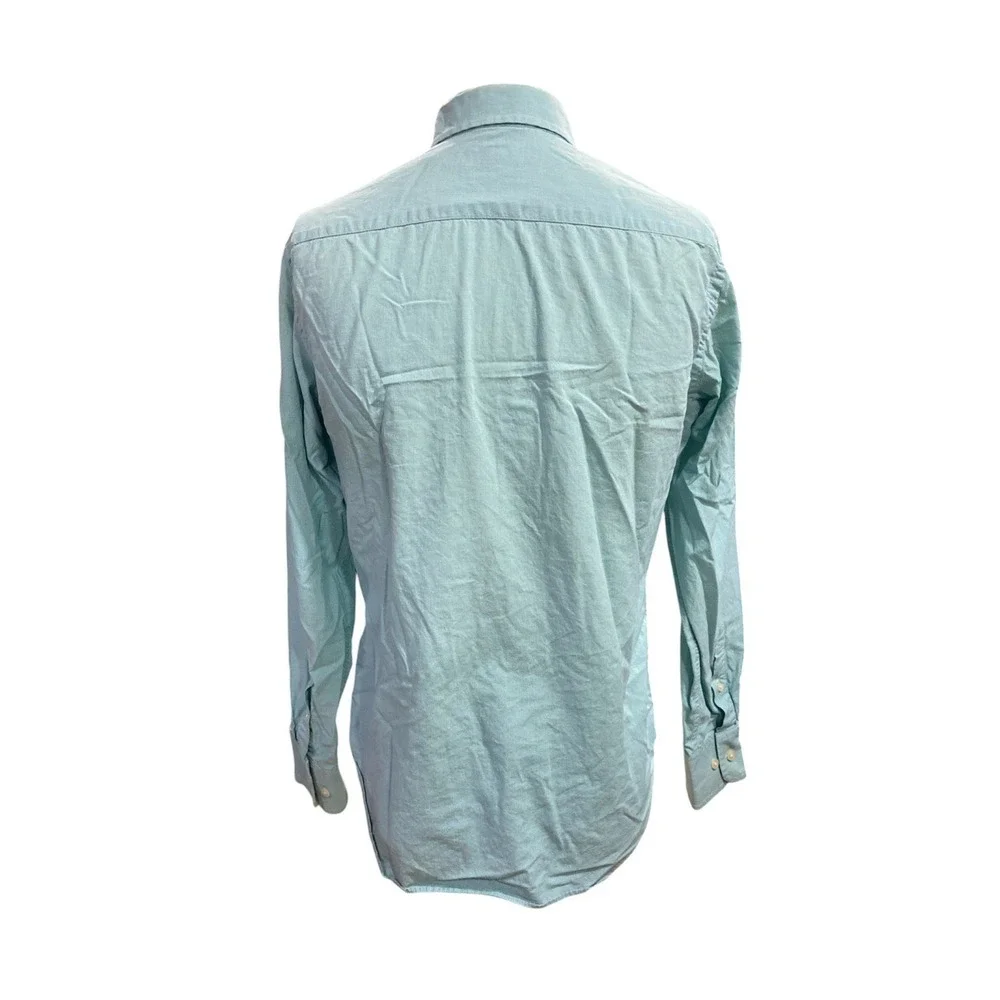 Banana Republic Mens Button Down Shirt Small Light Blue Long Sleeve